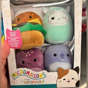 2.5 inch Squishmallow 4 pk -  Micromallows New in Box! Giftable
